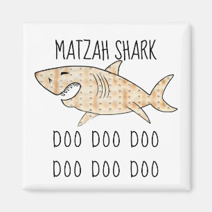 Magnet Carré de la Pâque "Matzah Shark Doo Doo Doo