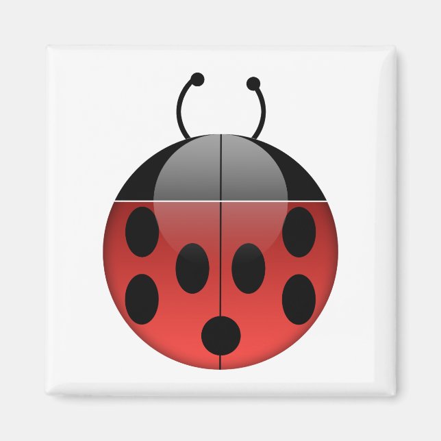 Magnet Carré de la série 1 de Ladybug (Devant)