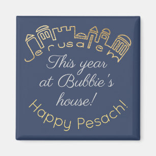 Magnet Carré de Pâques "Jérusalem d'or"