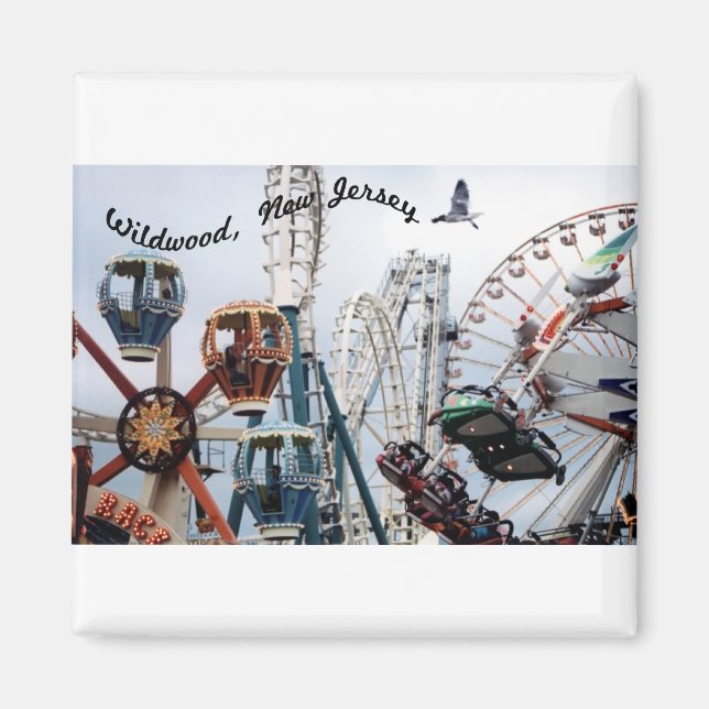 Magnet Carré de texte Shore Pier-Wildwood (Devant)