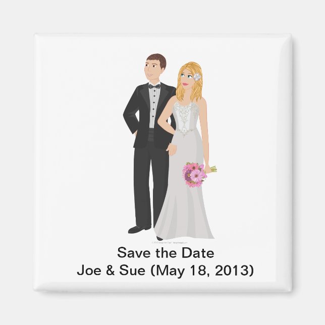 Magnet Carré DHG (2 pouces) (Devant)