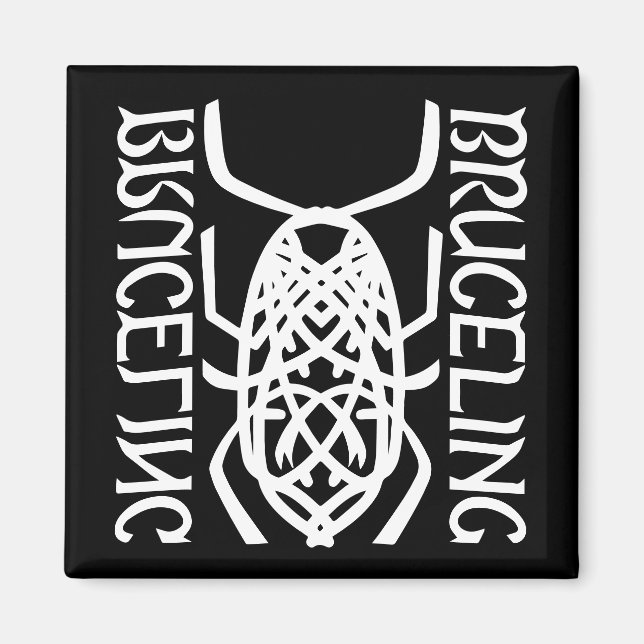 Magnet Carré d'impression blanc (Devant)