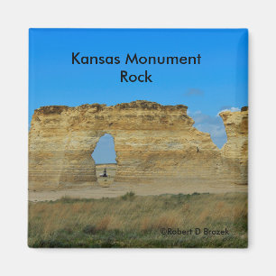 Magnet Carré du Kansas Monument Rock