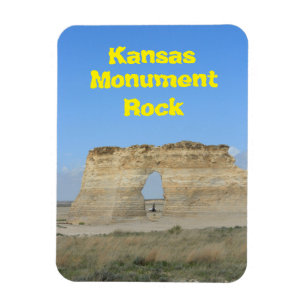 Magnet Carré du Kansas Monument Rock