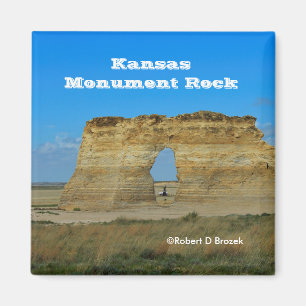 Magnet Carré du Kansas Monument Rock