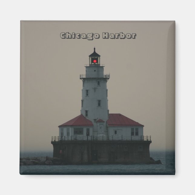 Magnet Carré du port de Chicago (Devant)