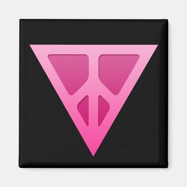 Magnet Carré du triangle Q-Peace (Devant)