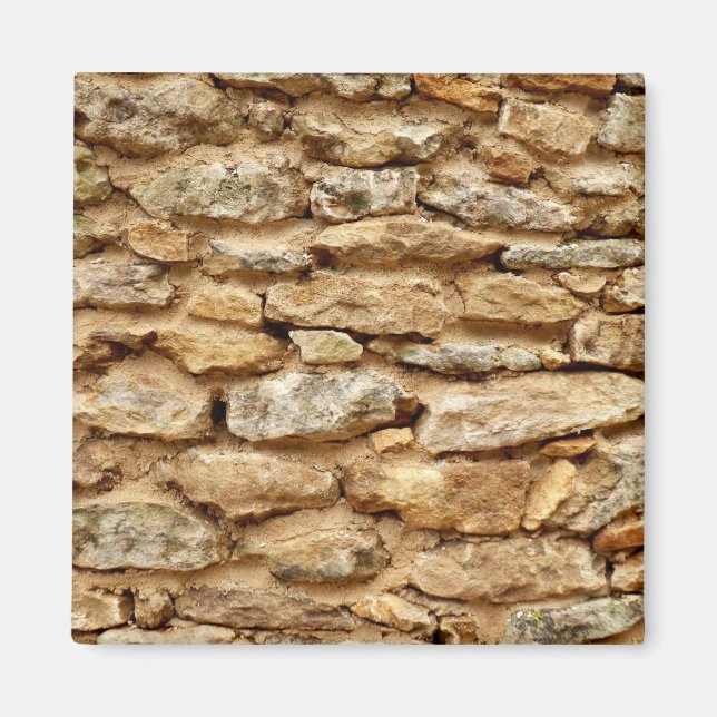 Magnet Carré en pierre (Devant)