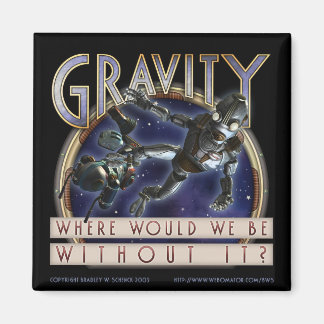 Magnet Carré "Gravité"