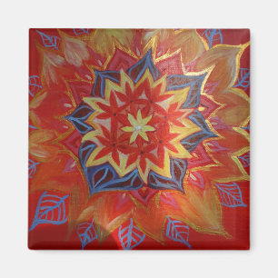 Magnet Carré Mandala 5,1 Cm