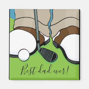 Magnet Carré meilleur père jamais