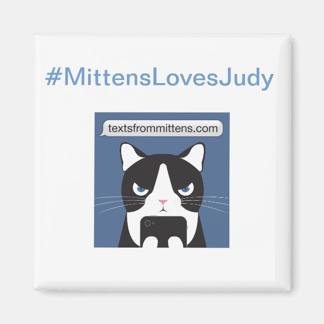 Magnet Carré #MittensLovesJudy (Devant)