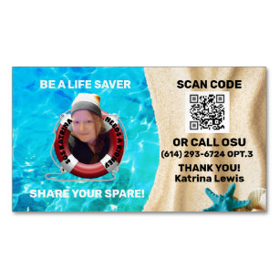 Magnet carte de visite