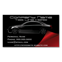 Magnet Carte de visite automobile moderne et éléga