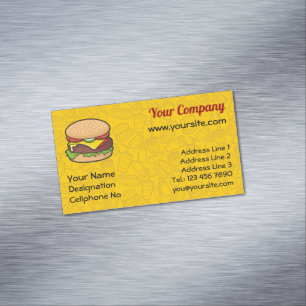 Magnet Carte de visite Cheeseburger