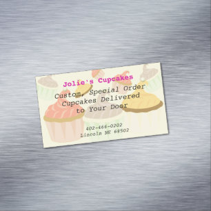 Magnet Carte de visite Cupcake