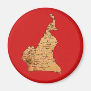 Magnet Carte du Cameroun