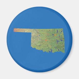 Magnet Carte Oklahoma