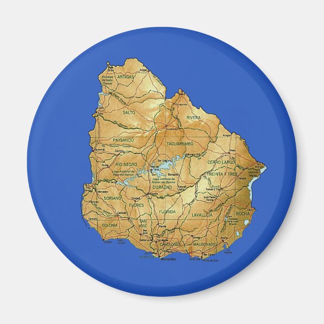 Magnet Carte Uruguay (Devant)