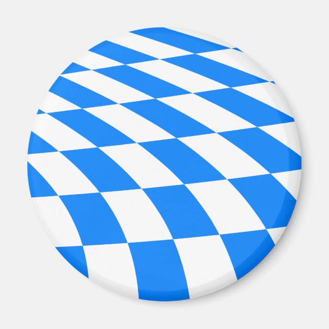 Magnet CBD102 - Drapeau bavarois (Bayern) (Devant)