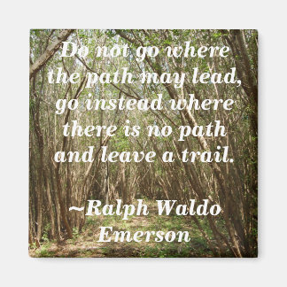 Magnet : Chemin arboré avec inspiration... - Custo