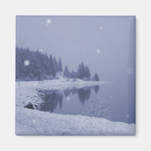 Magnet Chute de neige au bord de la mer