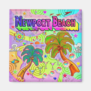 Magnet cible de vacances de Newport Beach