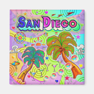 Magnet cible de vacances San Diego