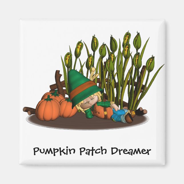 Magnet citrouille Patch Dreamer (Devant)