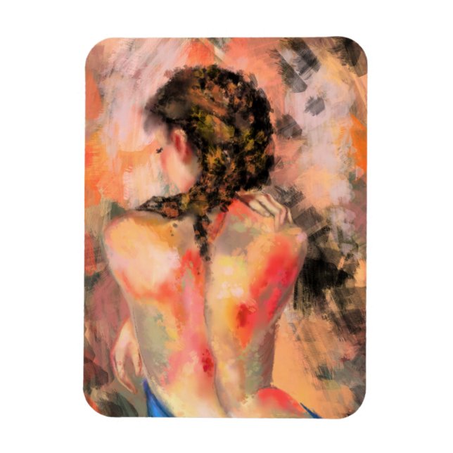 Magnet corporel féminin de dame séduisante (Vertical)