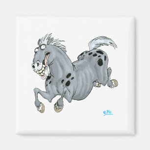Magnet Crazy Cartoon Horse
