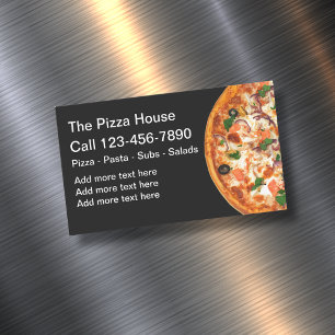 Magnet d'affaires de la livraison de pizza