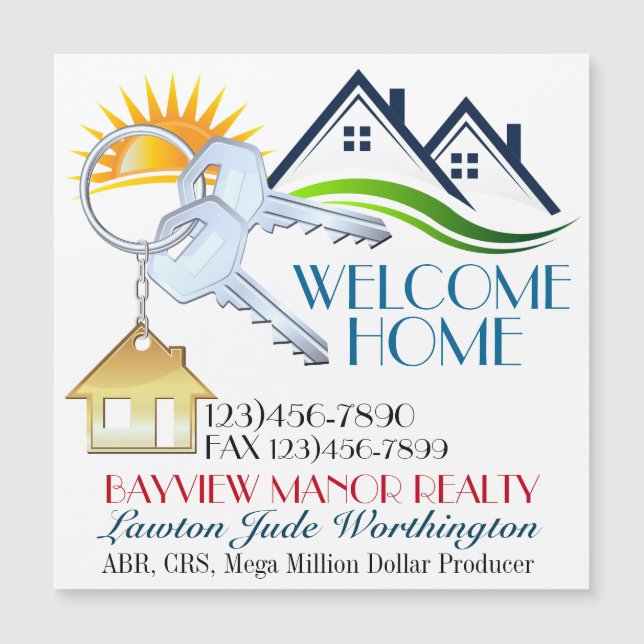 Magnet d'affaires - Immobilier, Vous L'Nommez (Devant)