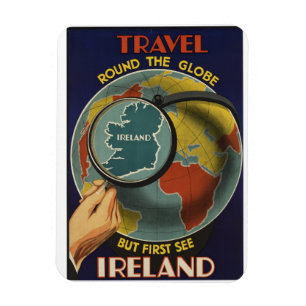 Magnet d'affiche Vintage voyage d'Irlande