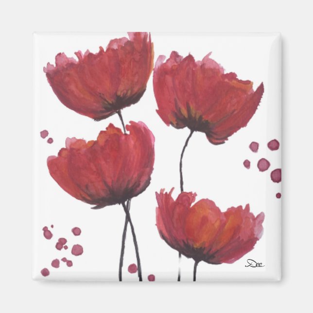 Magnet d'amour du pavot (Devant)
