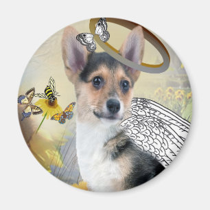 Magnet d'ange de corgi