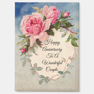 Magnet d'anniversaire Rose