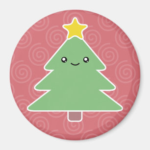 Magnet d'arbre de Noël Kawaii