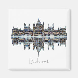 Magnet d'architecture du Parlement de Budapest Hon