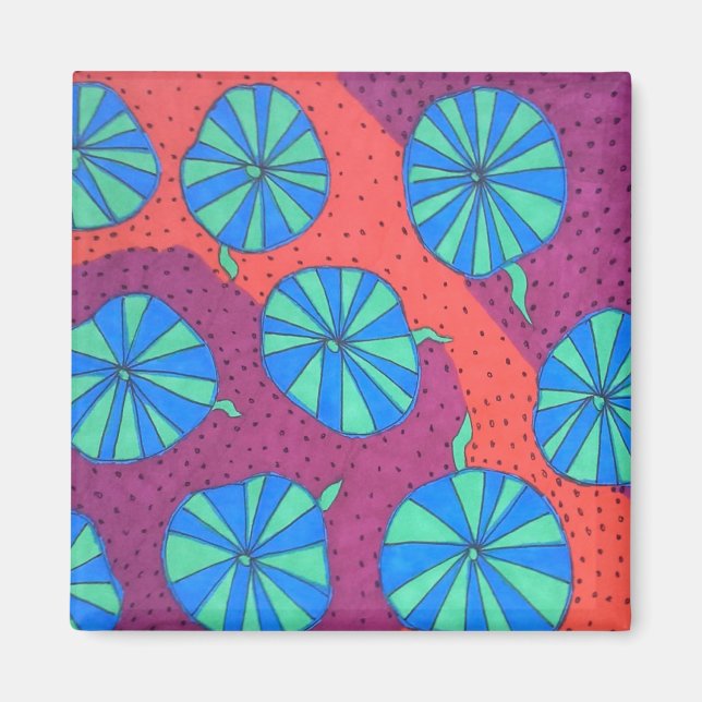 Magnet d'art Abstrait gras (Devant)