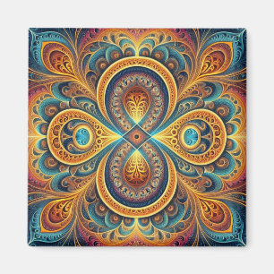 Magnet d'art fractal vibrant