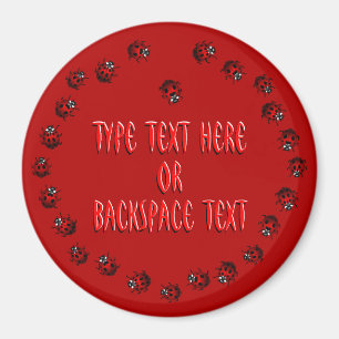 Magnet d'art Ladybug sur mesure Aimants de réfrigé