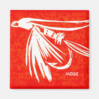 Magnet d'art "Midge Red" de truites