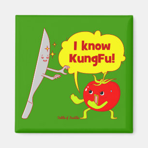 Magnet d'art pour Doodle tomate KungFu
