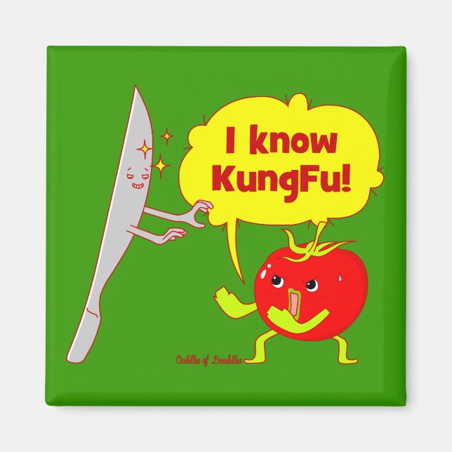 Magnet d'art pour Doodle tomate KungFu (Devant)