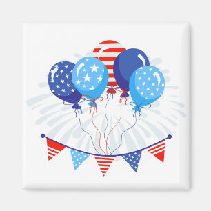 Magnet de ballons patriotiques