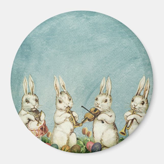 Magnet de bande de lapin de Pâques (Devant)