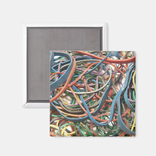 Magnet de bandes de caoutchouc coloré