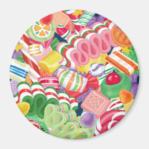 Magnet de bonbons de Noël à l'ancienne