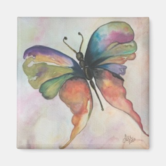 Magnet de bonheur papillon (Devant)